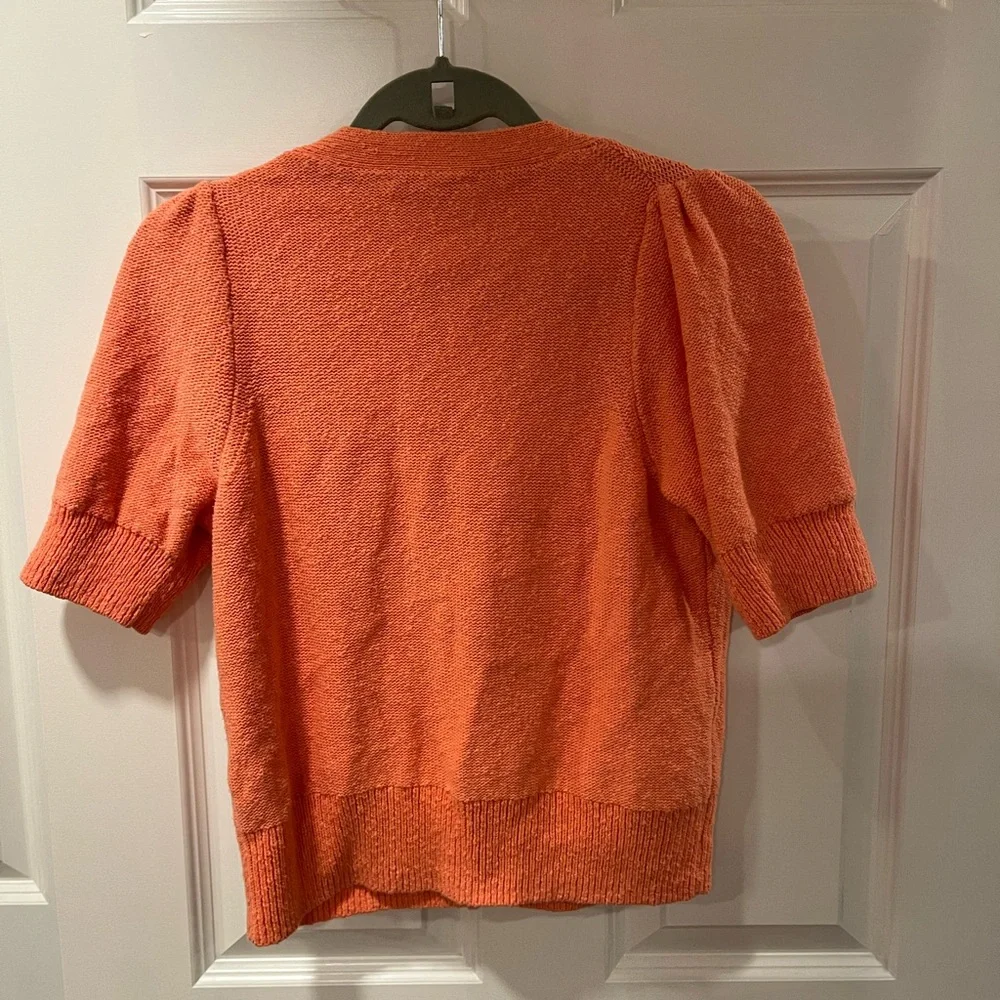 Madewell Vibrant Orange Cardigan Sweater - Picture 3 of 3